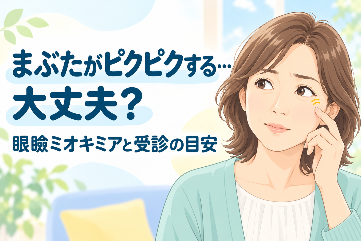 まぶたのピクピクと受診の目安
